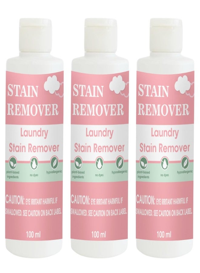 مزيل بقع الأقمشة الوردي من توفوس | محلول تنظيف للملابس والأقمشة والمفروشات والمناشف والستائر وأغطية الأسرة والأغراض القابلة للغسل يوميًا | عبوة من 3 قطع | 100 مل لكل قطعة - Image 1